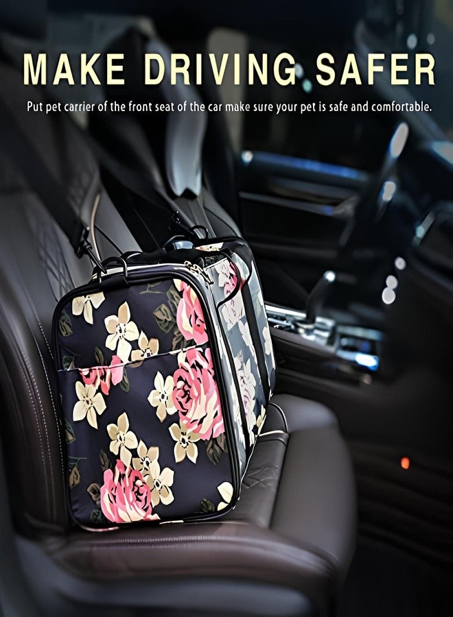 KIKA Pets Goldfinch Cat Bag Carrier | Small Dog Puppy Bag Carrier | Airline Dimension Approved Akasa - Medium Size (18 x 9.8 x 9.9 inches), French Peony Print - Image 5